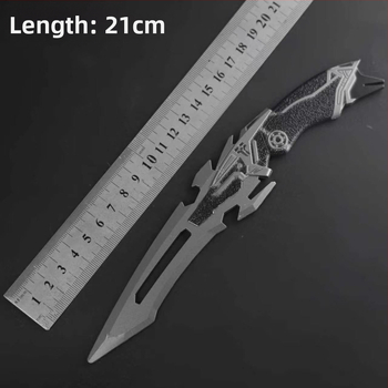 Figúrka zbrane Delta Game, zliatina 22 cm – nôž Judgment