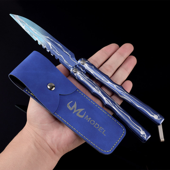 Διακοσμητικό Butterfly Knife από πλήρες μέταλλο, φιγούρα διακόσμησης, κινέζικου στυλ
