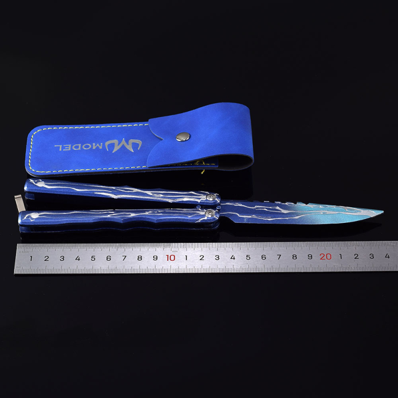 Διακοσμητικό Butterfly Knife από πλήρες μέταλλο, φιγούρα διακόσμησης, κινέζικου στυλ