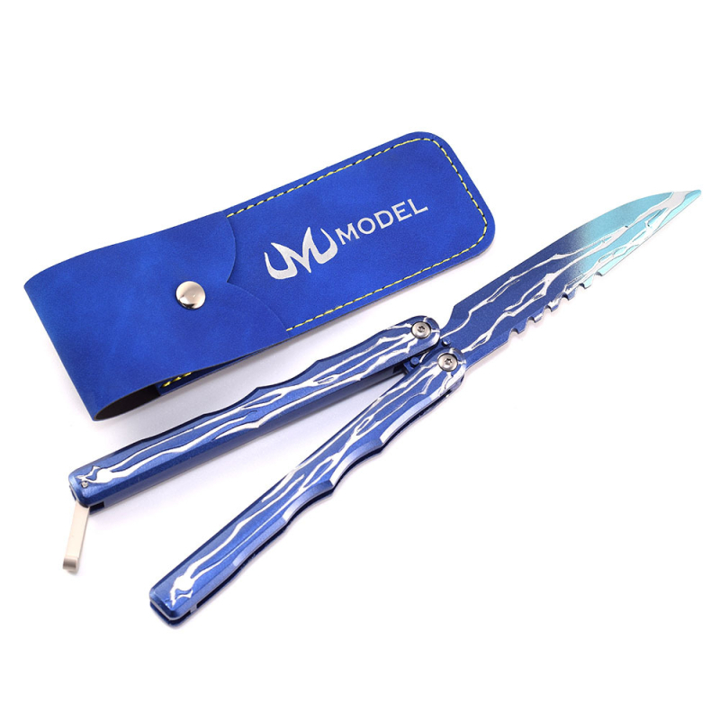 Διακοσμητικό Butterfly Knife από πλήρες μέταλλο, φιγούρα διακόσμησης, κινέζικου στυλ