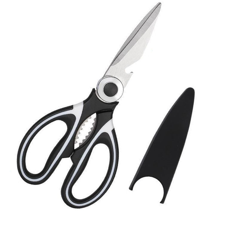 Foarfecă de bucătărie multifuncțională, tăietor puternic pentru oase de pui, foarfecă din oțel inox, design Panda