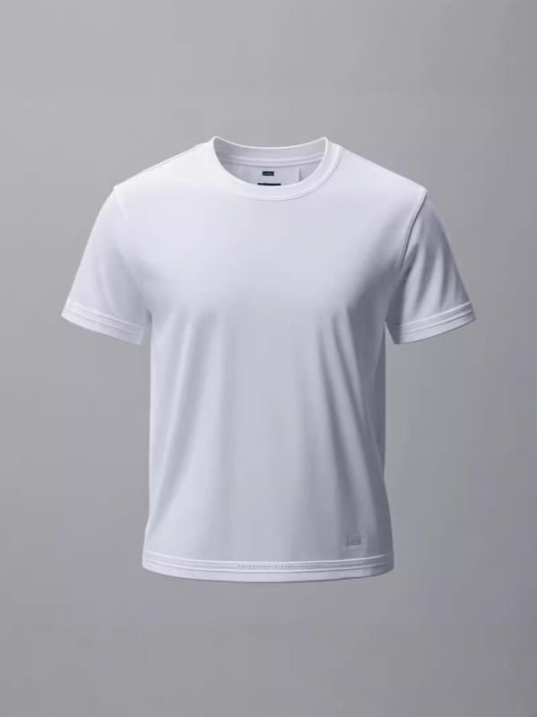 Ανδρικό κοντομάνικο T‑shirt από 100% βαμβάκι, αναπνέσιμο, καθημερινό και ευέλικτο, μονόχρωμο
