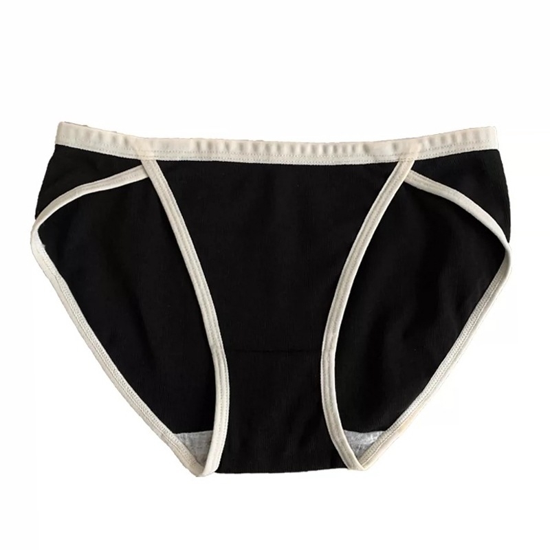 Γυναικείο εσώρουχο σε ιαπωνικό στυλ, σέξι με χαμηλή μέση και σχίσιμο, μινιμαλιστικό σχέδιο, βαμβακερός καβάλος