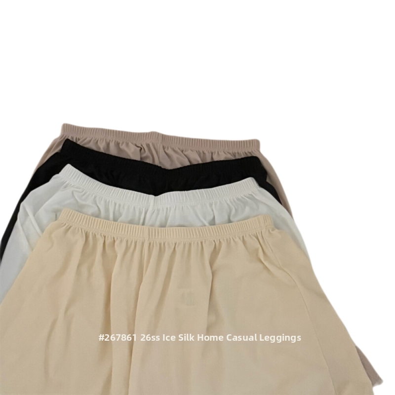 Dámske bezpečnostné šortky Ice Silk – ľahké letné oblečenie s čipkovaným lemom, vhodné na vrchné oblečenie