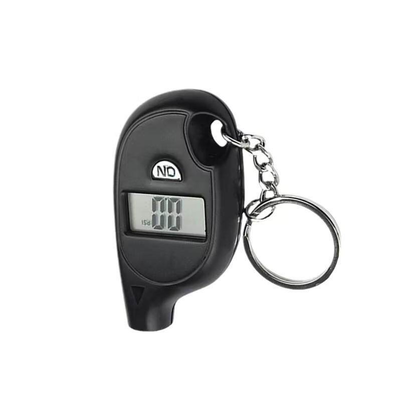 Manometru digital pentru presiunea anvelopelor, mic, cu breloc