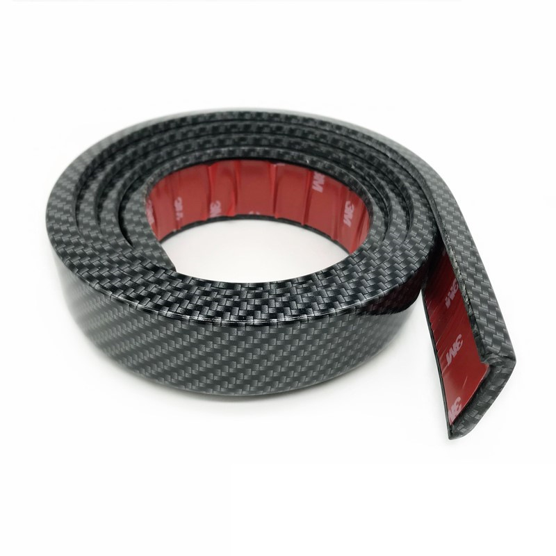 Bandă universală pentru aripi, aspect carbon look, protecție împotriva zgârieturilor, cauciuc