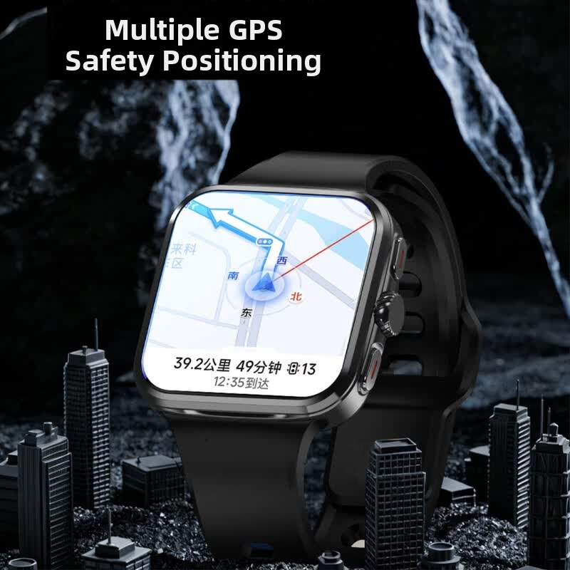 Smartwatch S12 με ευρεία οθόνη, υποδοχή καρτών, ξεκλείδωμα με αποτύπωμα και λήψη εφαρμογών