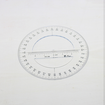 Kewen goniometru circular complet, cu șablon de desen, 10-30 cm, cu mai multe dimensiuni