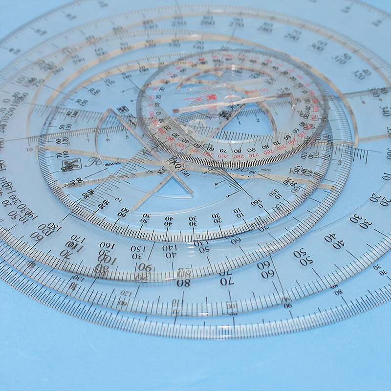 Kewen goniometru circular complet, cu șablon de desen, 10-30 cm, cu mai multe dimensiuni