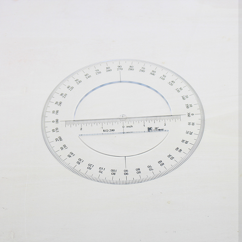 Kewen goniometru circular complet, cu șablon de desen, 10-30 cm, cu mai multe dimensiuni