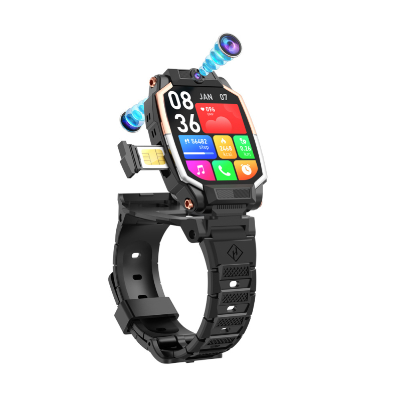 Ceas inteligent pentru copii 5G cu GPS, suport SIM, multifuncțional, unisex, destinat elevilor din învățământ primar, funcție rotativă