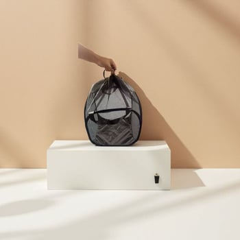 Sac filtrant pentru pompă de apă, închidere cu șnur pop-up, barieră pliabilă împotriva înfundării pentru pompă de oxigen a acvariului