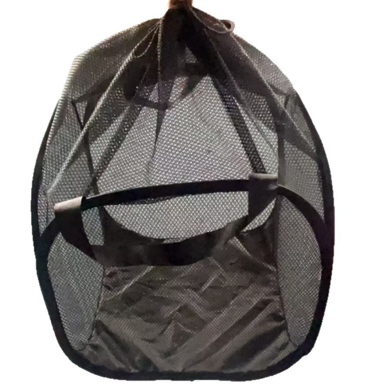 Sac filtrant pentru pompă de apă, închidere cu șnur pop-up, barieră pliabilă împotriva înfundării pentru pompă de oxigen a acvariului