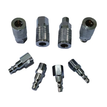 Conector pneumatic rapid din oțel inoxidabil 304, 3 în 1, cu încuietoare din alamă, conector metalic pentru furtun de aer