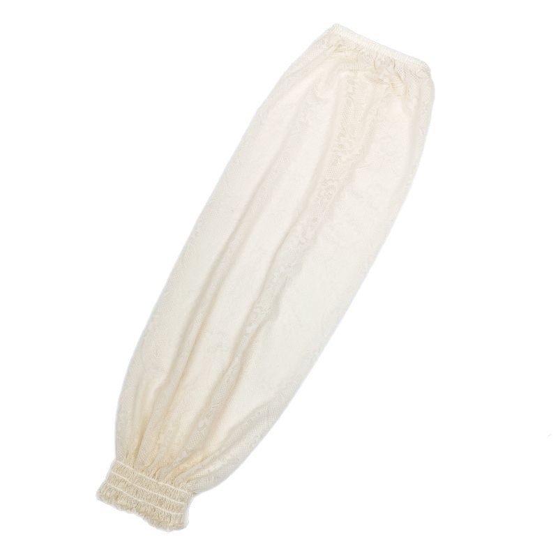 Δαντελένια μανίκια από ice silk με UV προστασία, ίσια γραμμή