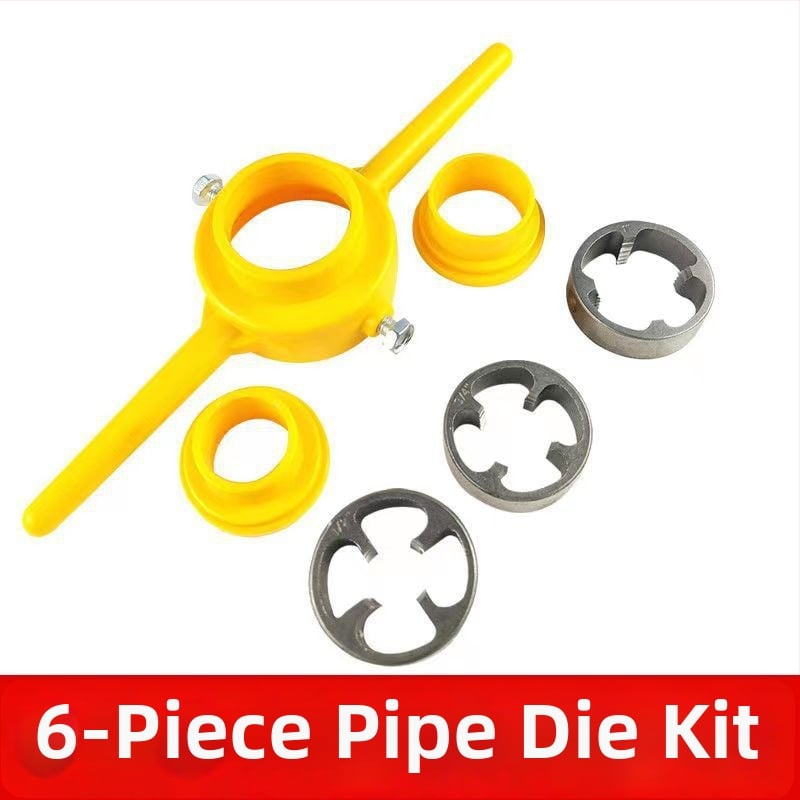 Set de 6 piese pentru filetare PVC țevi cu matrițe și chei de filetare