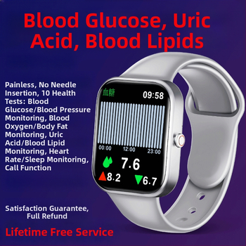 Smartwatch cu monitorizare în timp real a glicemiei, tensiunii arteriale, ritmului cardiac, lipidelor și acidului uric, cu precizie înaltă