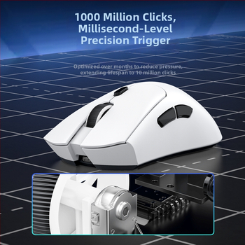 S260 mouse optic Bluetooth, ușor 59 g, dual‑mode, pentru birou și gaming