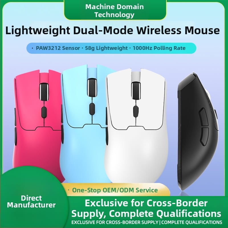S260 mouse optic Bluetooth, ușor 59 g, dual‑mode, pentru birou și gaming
