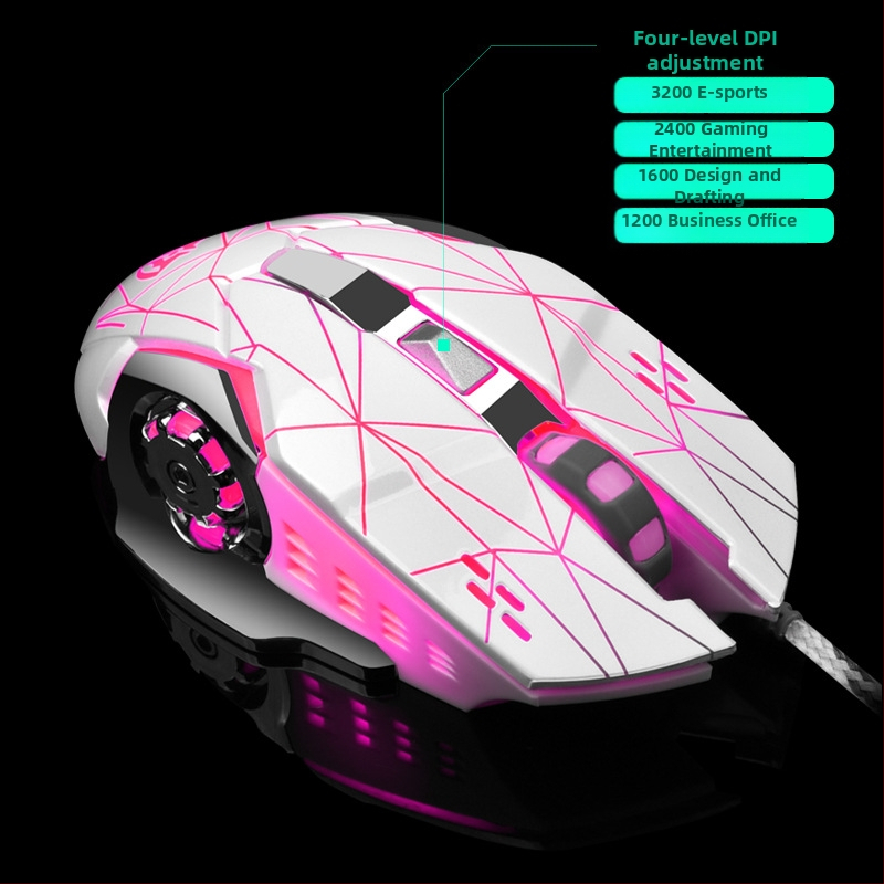 Shibadu X7 Cuceritor Macro-programabil Mouse USB pentru Gaming Mecanic LOLCF pentru PC