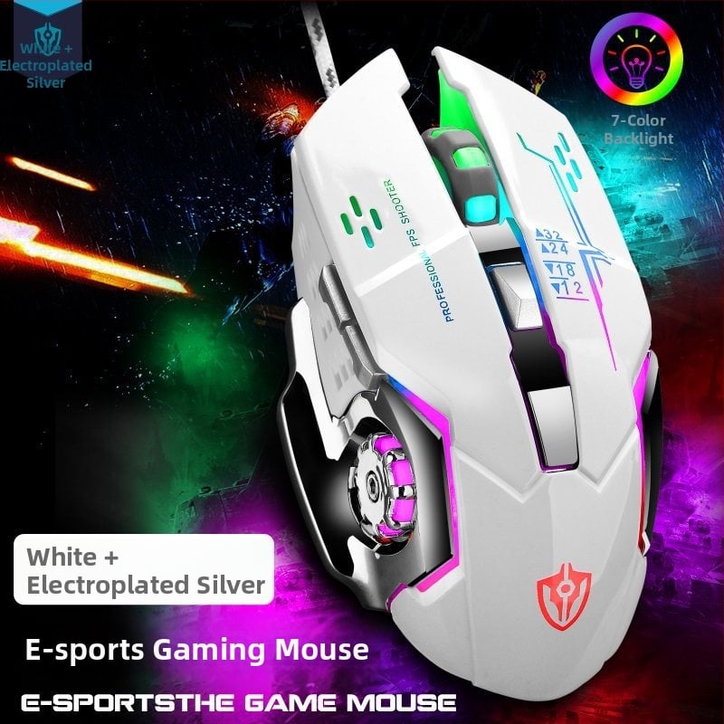 Shibadu X7 Cuceritor Macro-programabil Mouse USB pentru Gaming Mecanic LOLCF pentru PC