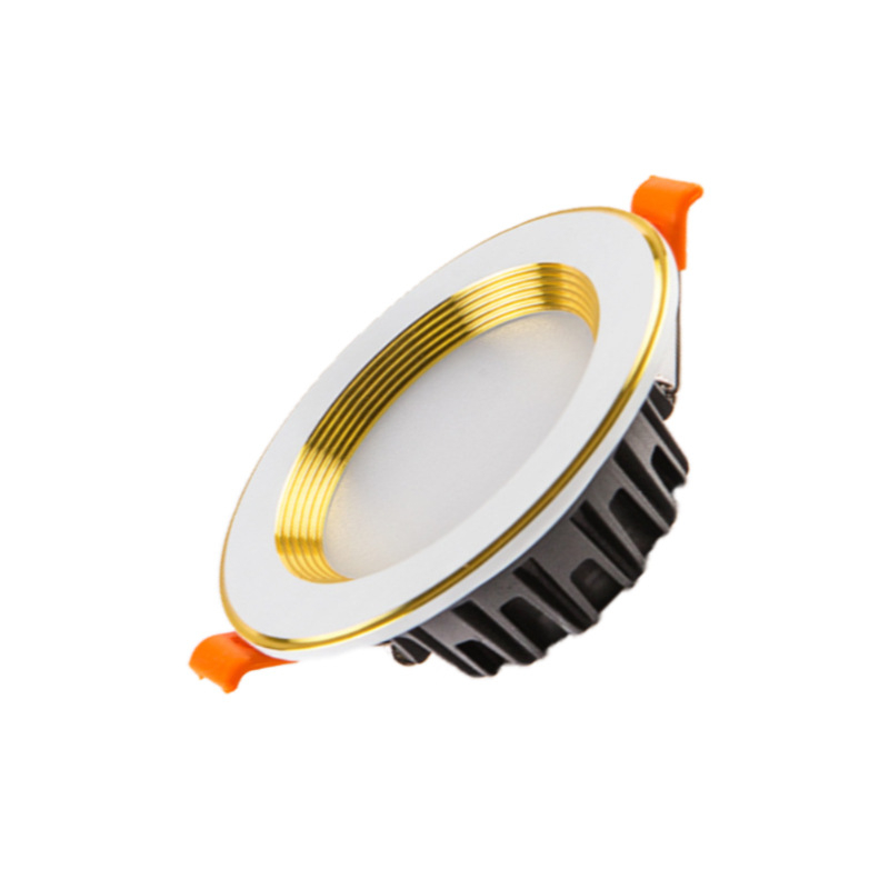 LED ενσωματωμένος οροφής downlight για οικιακή χρήση, τριχρωμικός ρυθμιζόμενος φωτισμός, για καταστήματα και ξενοδοχεία