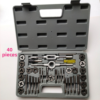 Set de 40 piese pentru filetare – metric și inch