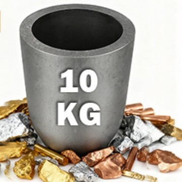 10 kg-os tégelyfogó készlet, fémek olvasztásához, emeléshez és öntéshez
