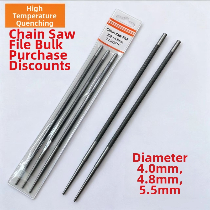 Ruicheng körkörös láncfűrész-lánc reszelő, 4.0/4.8/5.5 mm, 250 mm hosszú, acél