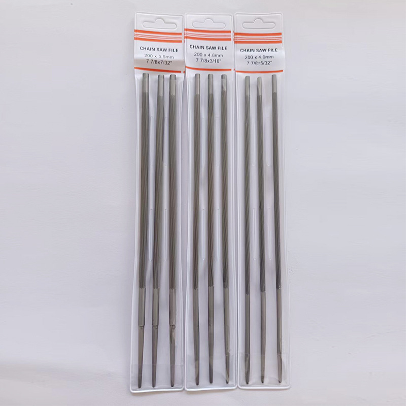 Ruicheng körkörös láncfűrész-lánc reszelő, 4.0/4.8/5.5 mm, 250 mm hosszú, acél