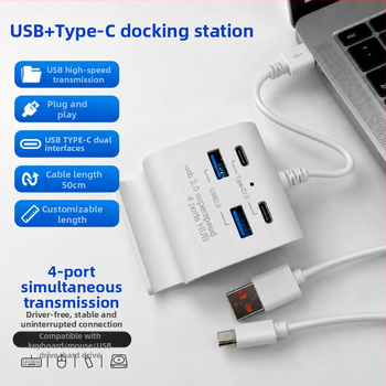 Új USB-C 4 az 1-ben dokkolóállomás, hub és telefonállvány