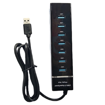 USB 3.0 4-portos hub 1,2 m kábellel, laptop és asztali számítógéphez