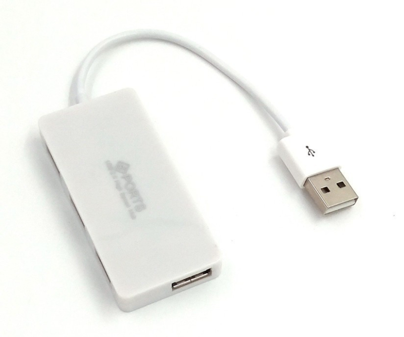 Ultra vékony USB 2.0 hub négy porttal, kompakt dokkolóállomás