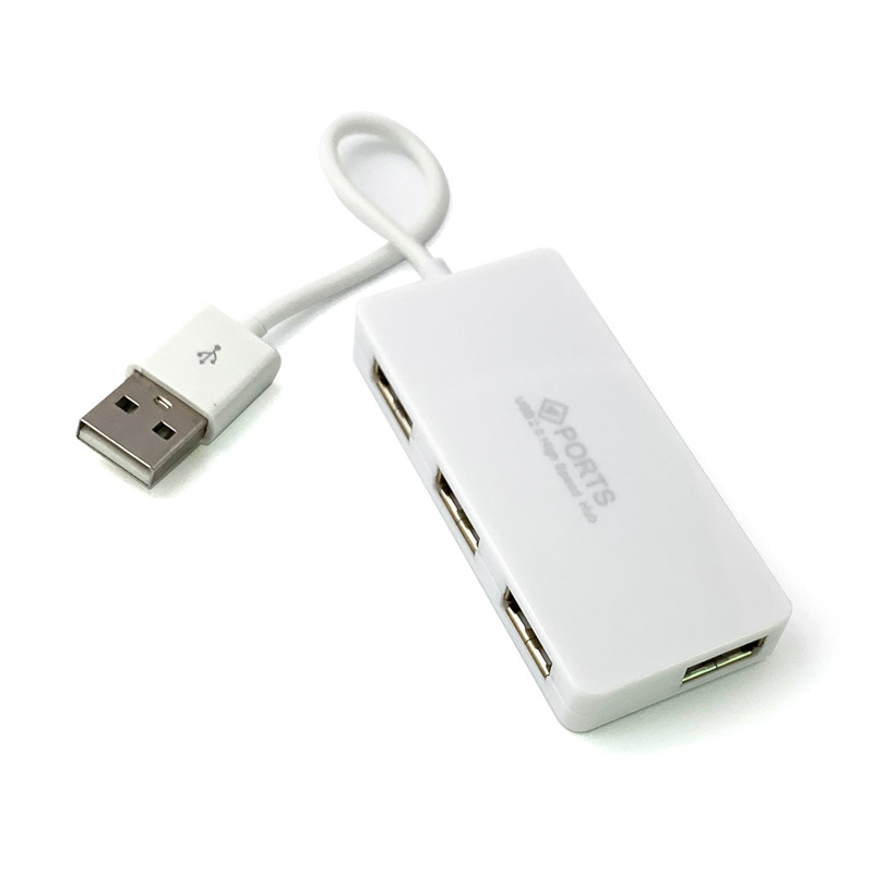 Ultra vékony USB 2.0 hub négy porttal, kompakt dokkolóállomás