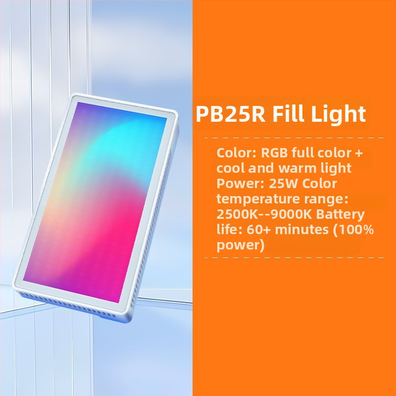 40W-os nagy teljesítményű RGB világítás élő közvetítéshez, hordozható zsebméretű LED a kamera, fotó és telefon számára