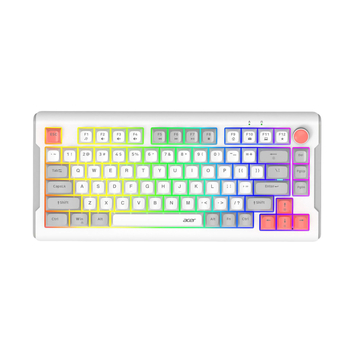 MK75 75-gombos RGB háttérvilágítású vezeték nélküli billentyűzet USB-csatlakozással, akár 3 eszközzel párosítva