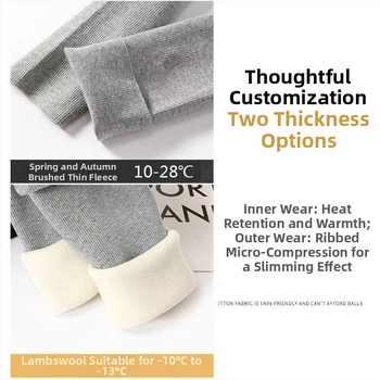 Női fleece-bevonatú leggings őszi-téli viseletre, meleg, karcsúsított fazon, hosszú, bolyhos fleece belső, mindennapi viselet.