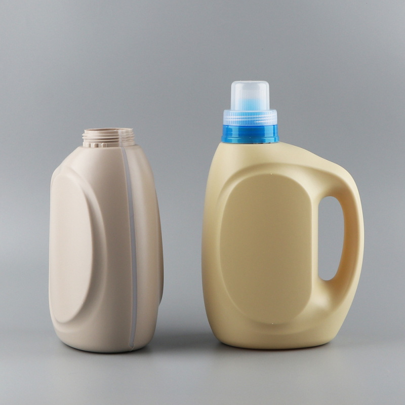 HDPE műanyag üveg mosószerhez és öblítőhöz, 2000 ml, nagy kapacitás, fogantyúval