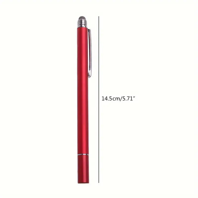 2-in-1 univerzális érintőképernyős stylus telefonokra és tabletekre, fém külső, rajzoló stylus