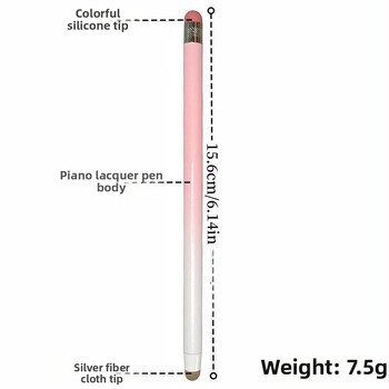Gradient színű kettős fejű stylus okostelefonokra és táblagépekre – kapacitív rajz stylus