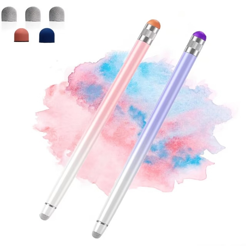 Gradient színű kettős fejű stylus okostelefonokra és táblagépekre – kapacitív rajz stylus