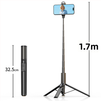 K60 selfie bot tripod fókuszállítással és távirányítóval - hordozható telefontartó élő közvetítéshez