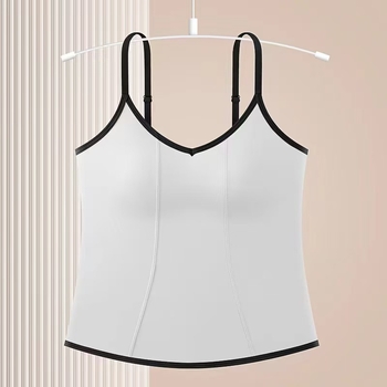 Magas minőségű ice silk melltartó nélküli top, varrat nélküli hát, beépített habpárnázás, karcsú alapréteg
