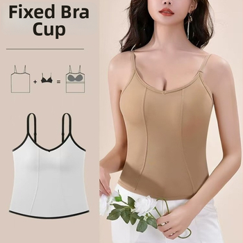 Magas minőségű ice silk melltartó nélküli top, varrat nélküli hát, beépített habpárnázás, karcsú alapréteg