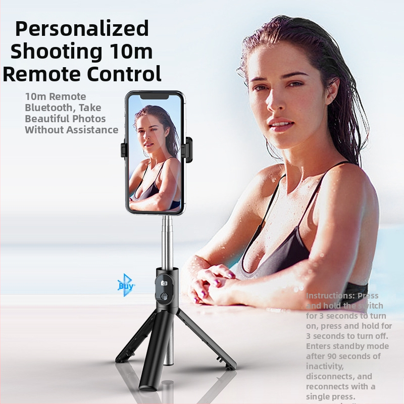 Selfie tyč P20 Bluetooth s integrovaným stojanom na telefón, stolný statív pre živé vysielanie a natáčanie krátkych videí