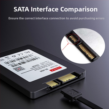 Jinghua SATA 3.0 adatkábel SSD-hez, HDD-hez és optikai meghajtóhoz SATA soros csatlakozáshoz