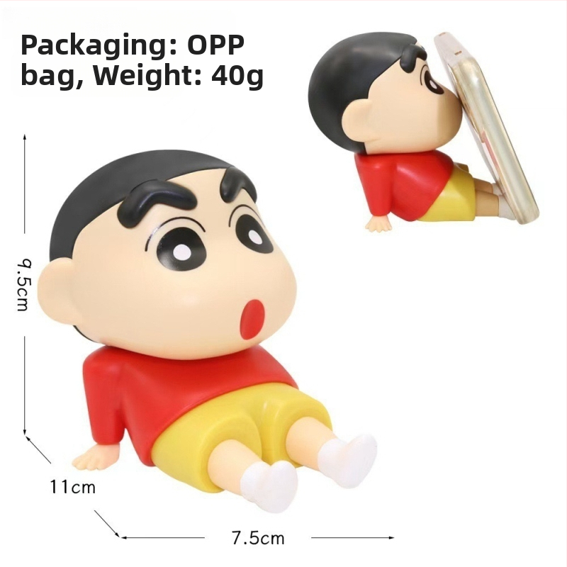 Crayon Shin-Chan telefonállvány – lazán álló asztali díszfigura