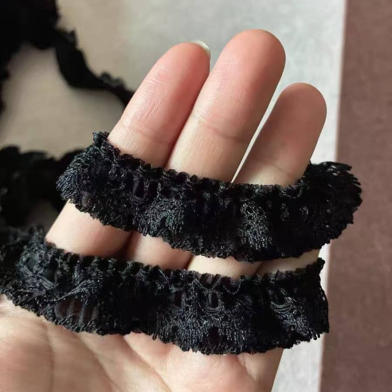 Mini fehér géz dupla rétegű fodros szoknya 2 cm-es szegéllyel, BJD baba ruháihoz