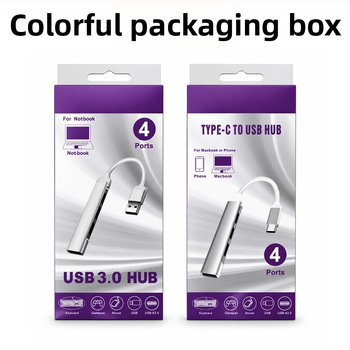 Type-C 4-in-1 USB hub, USB bővítő dokk, 1–4