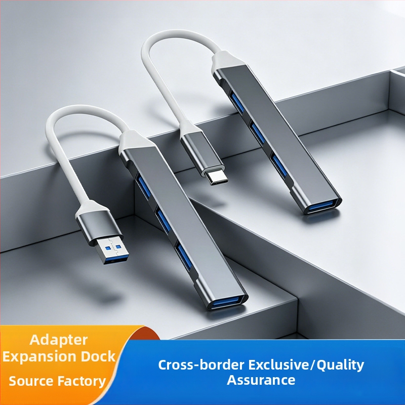Type-C 4-in-1 USB hub, USB bővítő dokk, 1–4
